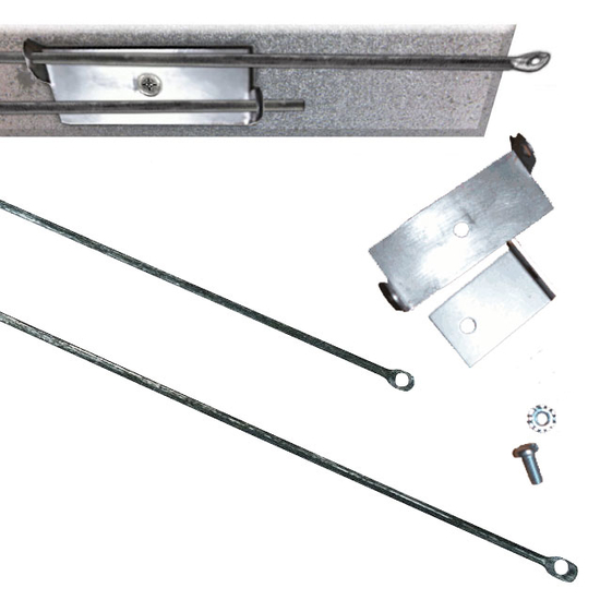 Adjustable Straight Mount Rod Kit - 32 to 58 Inch Openings